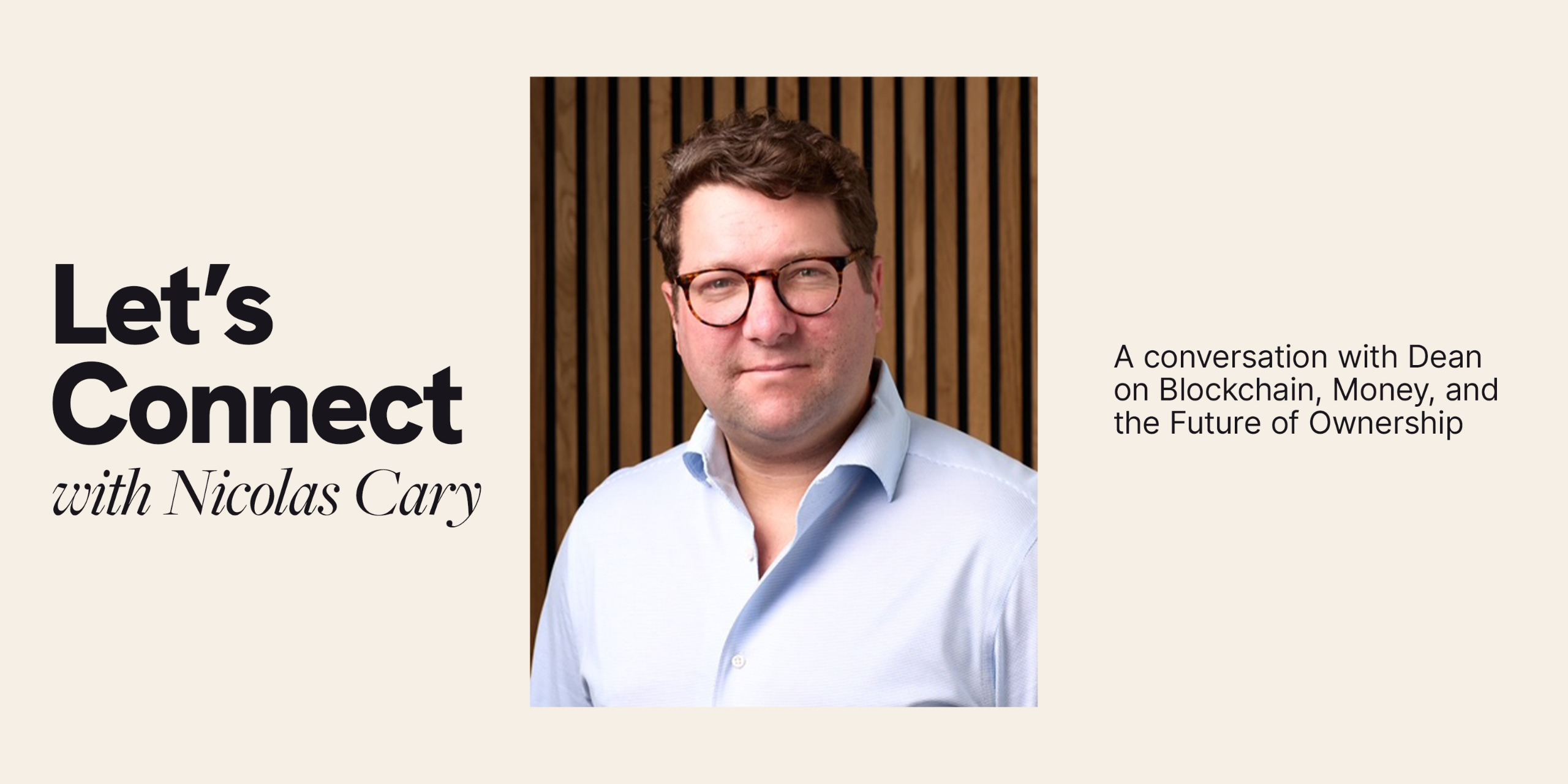 Lets Connect - Nic Cary flyer